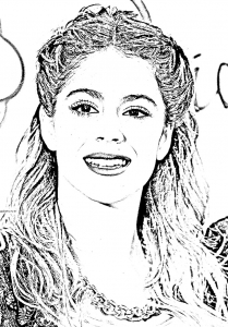 Coloring page violetta to print