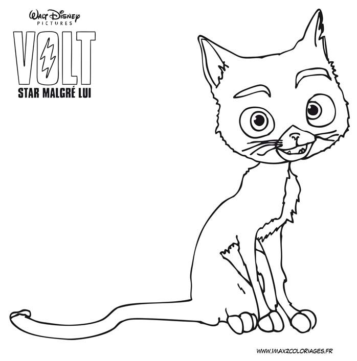 Easy Volt coloring pages for kids