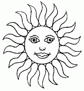 Coloring page weather free to color for kids