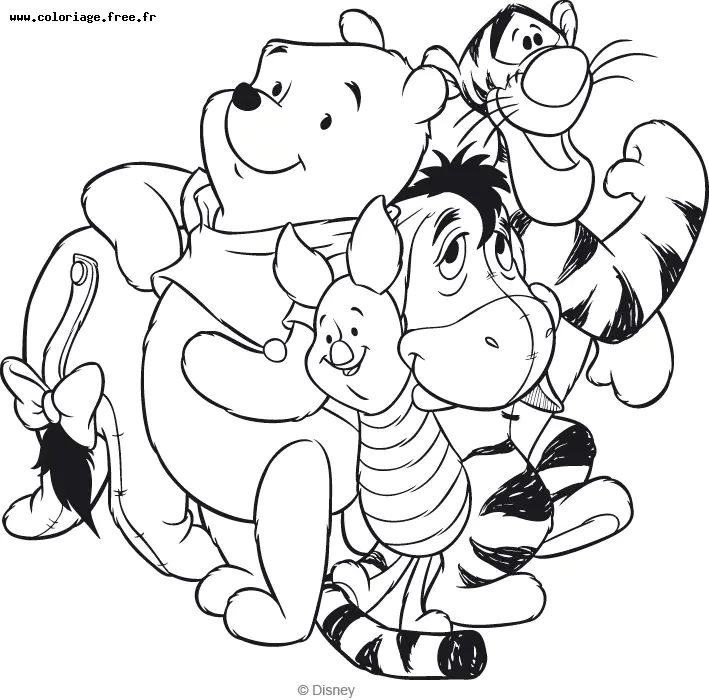 Free Winnie the Pooh coloring page to download