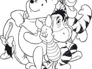 Printable Winnie The Pooh coloring sheets for Kids