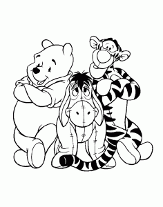 Free Winnie the Pooh drawing to download and color