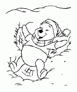 Coloring page winnie the pooh for children