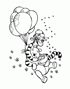 Image of Winnie the Pooh to download and color