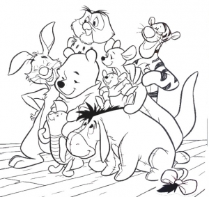 Image of Winnie the Pooh to download and color