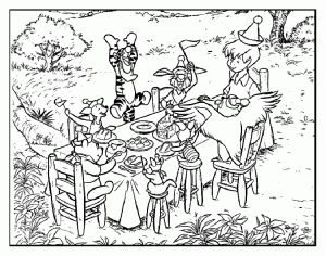 Free Winnie the Pooh coloring pages to download