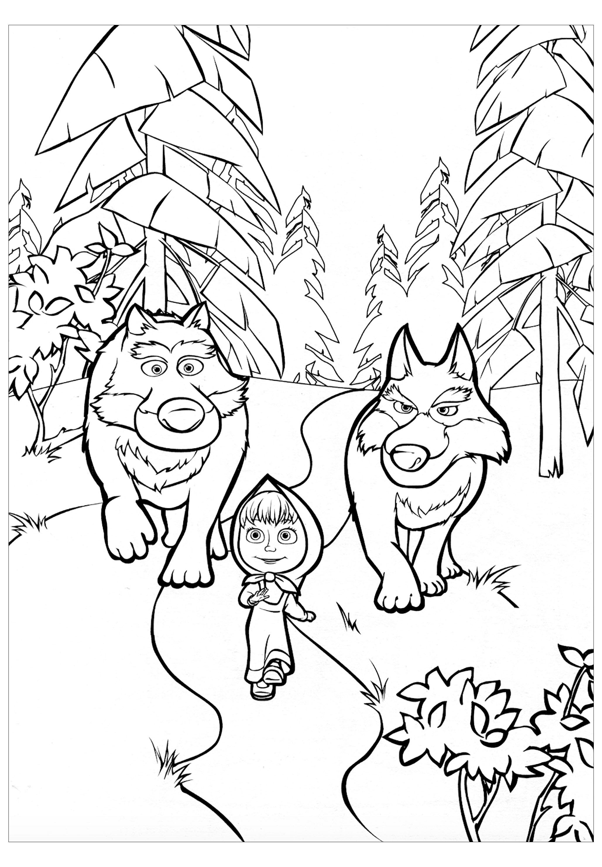 Wolf to download - Wolf Kids Coloring Pages