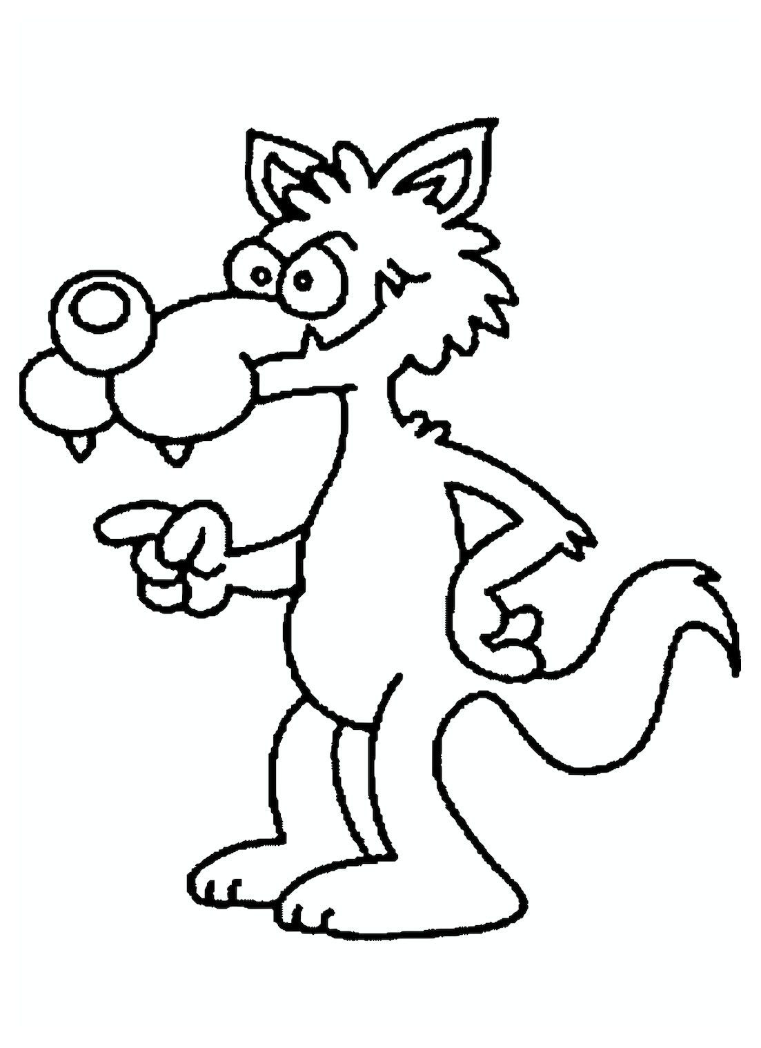 Wolf - Wolf Kids Coloring Pages