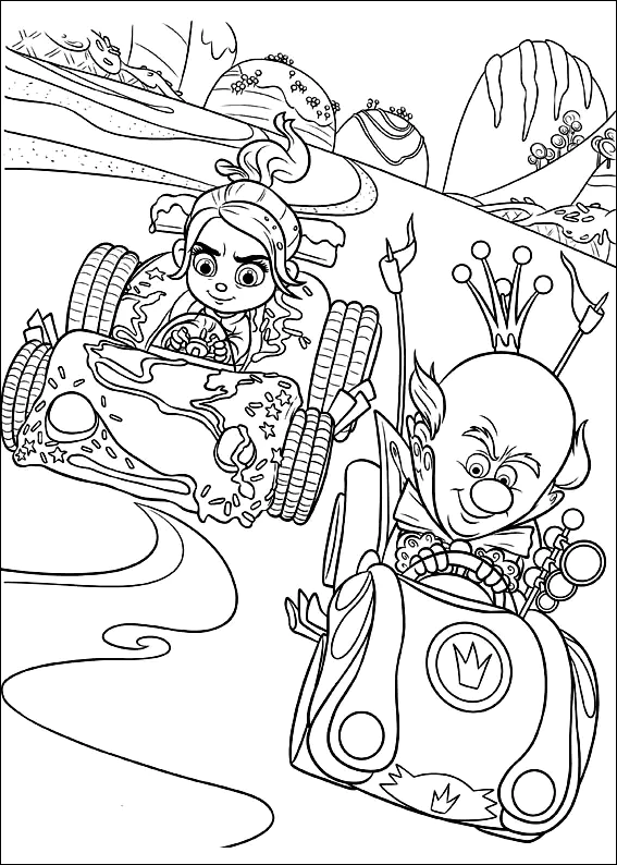 Worlds of Ralph image to print and color (Wreck-It Ralph)