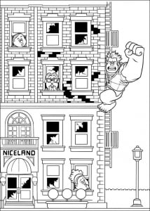 Image of Worlds of Ralph to download and color