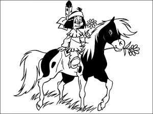 Yakari coloring pages for kids