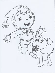 Free Noddy drawing to download and color