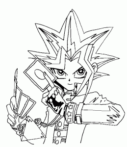 Coloring page yu gi oh to download