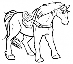 Zelda coloring page to download