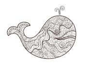 Printable Zentangle coloring sheets for Kids