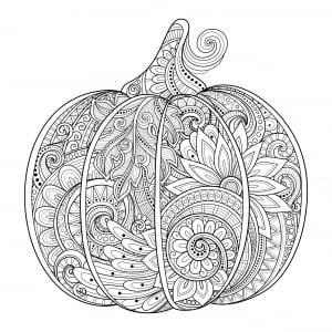 Coloring page zentangle free to color for kids