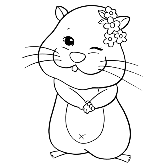 Zhu Zhu Pets coloring pages to print for kids