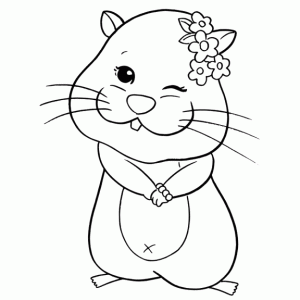 Zhu Zhu Pets coloring pages for children