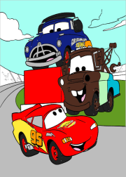 匿名 根据《Cars image to download and color》创作