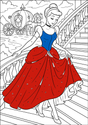 匿名 根据《Cinderella descending a grand staircase》创作