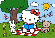 匿名 根据《Hello Kitty and friends under the tree》创作