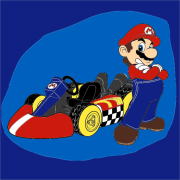 Werk von Anonym nach Mario with cart