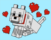 Free Minecraft coloring page to color をぬった 匿名 さんの作品