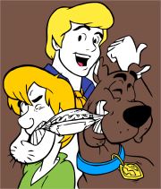 Werk von Anonym nach Image of Scooby doo to download and color