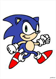 Creation by Anonymous from Simple Sonic drawing