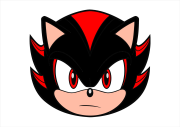 Werk von Anonym nach Sonic face to create a mask