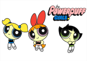 Simple The Powerpuff Girls printable coloring page をぬった 匿名 さんの作品