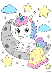 匿名 根据《Unicorn in the Moonlight》创作