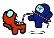 One Among Us character eats another をぬった 匿名 さんの作品