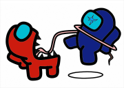 Creation by Anonymous from One Among Us character eats another