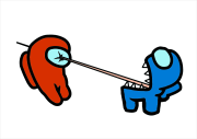 Werk von Anonym nach Fighting between Among Us characters