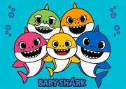 匿名 根据《Simple coloring page of the Baby Shark family》创作