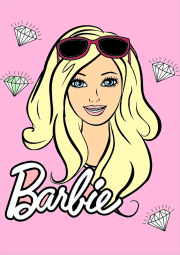 匿名 根据《Barbie face with diamonds around it》创作