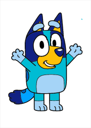 Bluey : Pretzel をぬった Anaiyah さんの作品