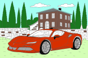 Ferrari SF90 Stradale をぬった 匿名 さんの作品