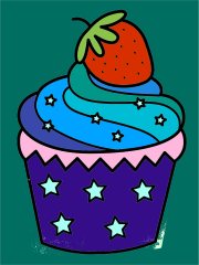 Cupcake and pretty strawberry をぬった 匿名 さんの作品