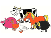 Werk von Anonym nach Farm coloring page to print for kids