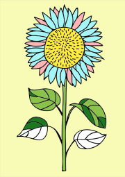 Werk von Anonym nach Sunflower coloring