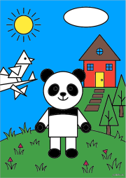 匿名 根据《Geometric Panda and Friends》创作