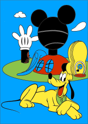 匿名 根据《Pluto in front of Mickey Mouse Clubhouse》创作