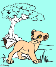 Creation by Anaiyah from Simba walking in Savannah