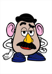 Creation by Anonymous from Toy Story's friendly Mr Potato Head