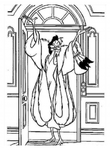 Printable coloring pages : Cruella