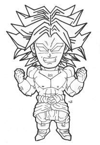 Printable coloring pages : Saiyan