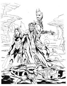 Printable coloring pages : Gamora
