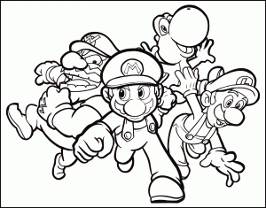 Printable coloring pages : Wario